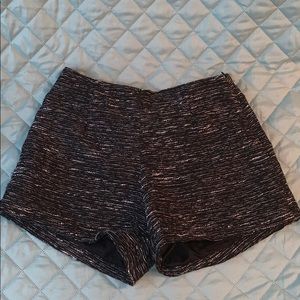 Black and white Textured shorts